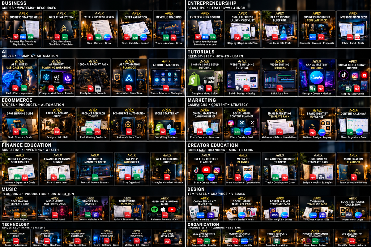 APEX Creator Partnership Tracker digital product cover