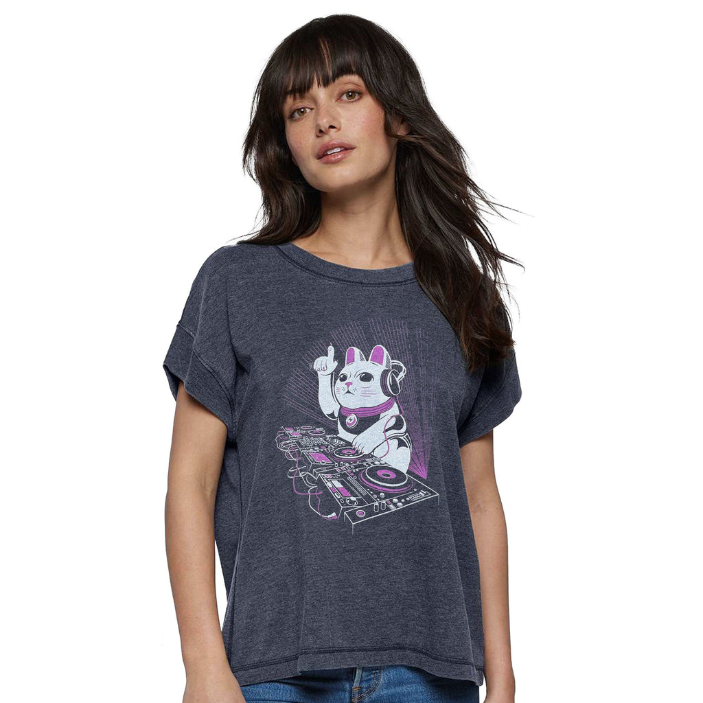 Lucky Mix Womens Deep Crewneck T-shirt