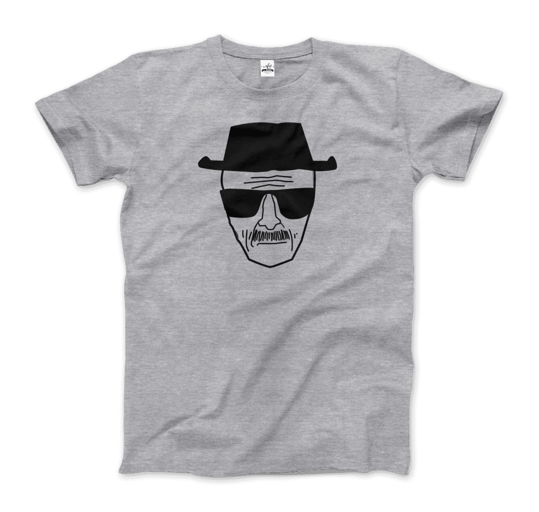 Walter White with Porkpie Hat and Sunglasses Sketch t-shirt